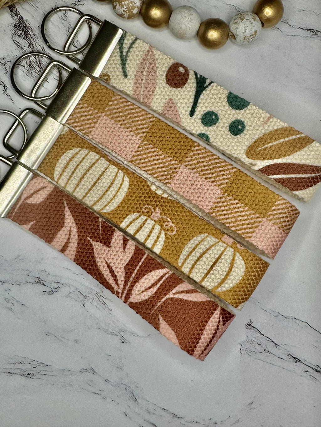 Canvas Wristlet Keychain Lanyard