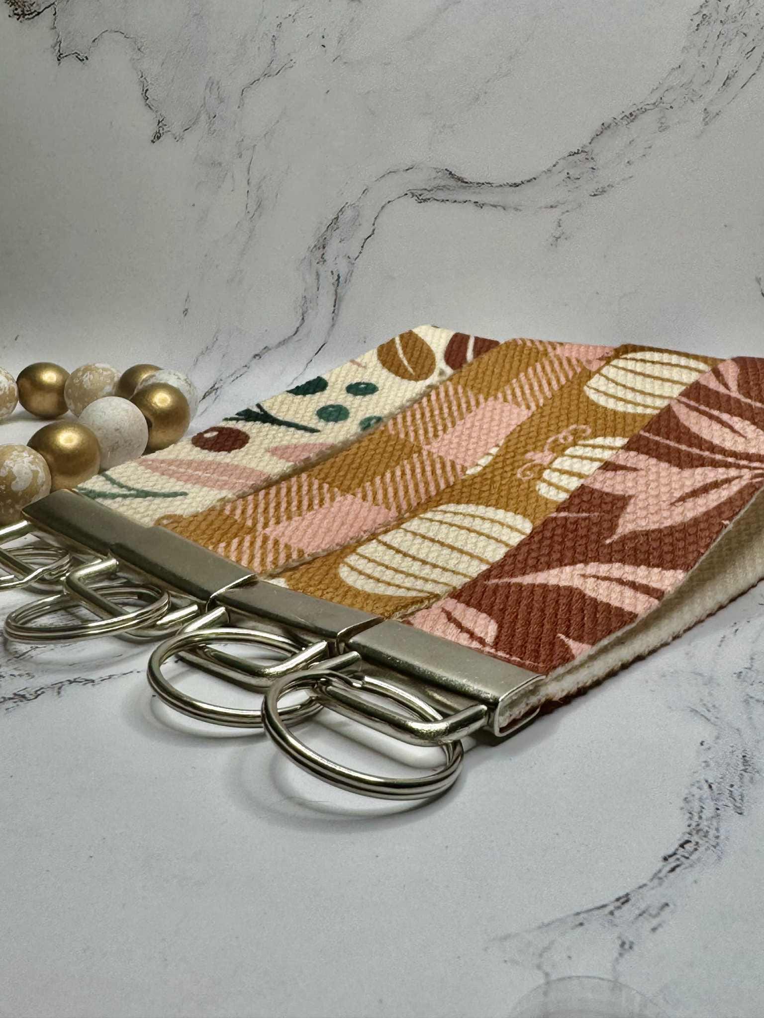 Canvas Wristlet Keychain Lanyard