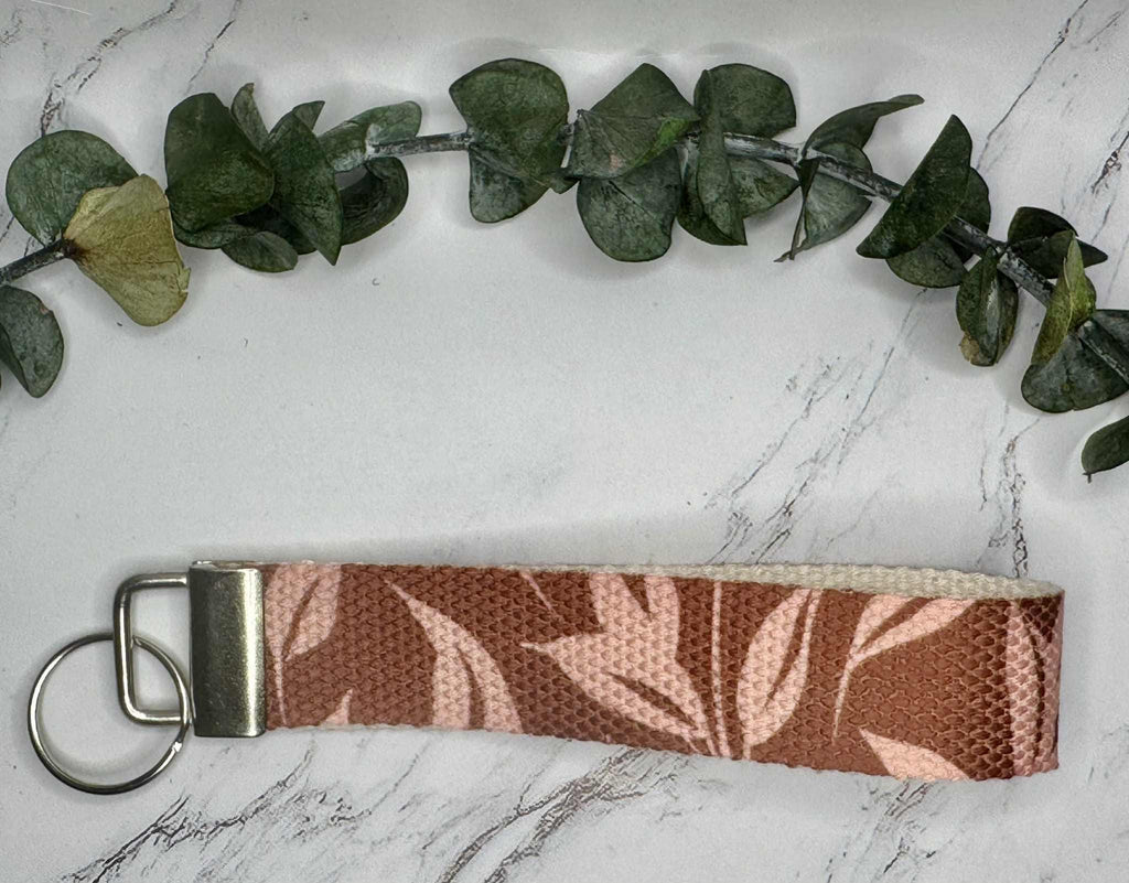 Canvas Wristlet Keychain Lanyard
