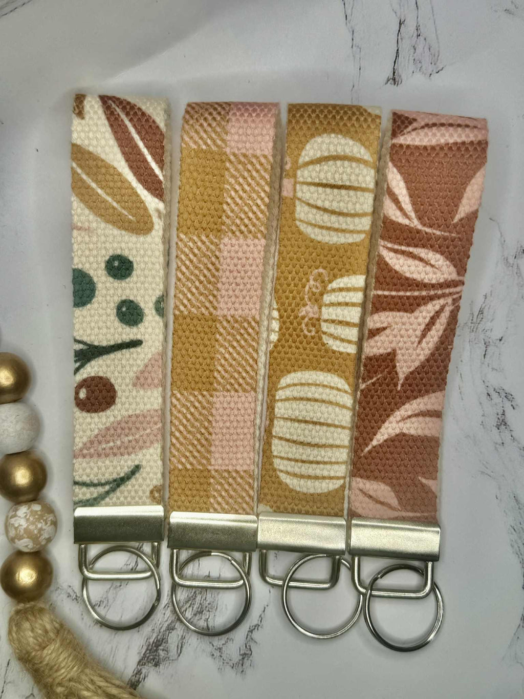 Canvas Wristlet Keychain Lanyard