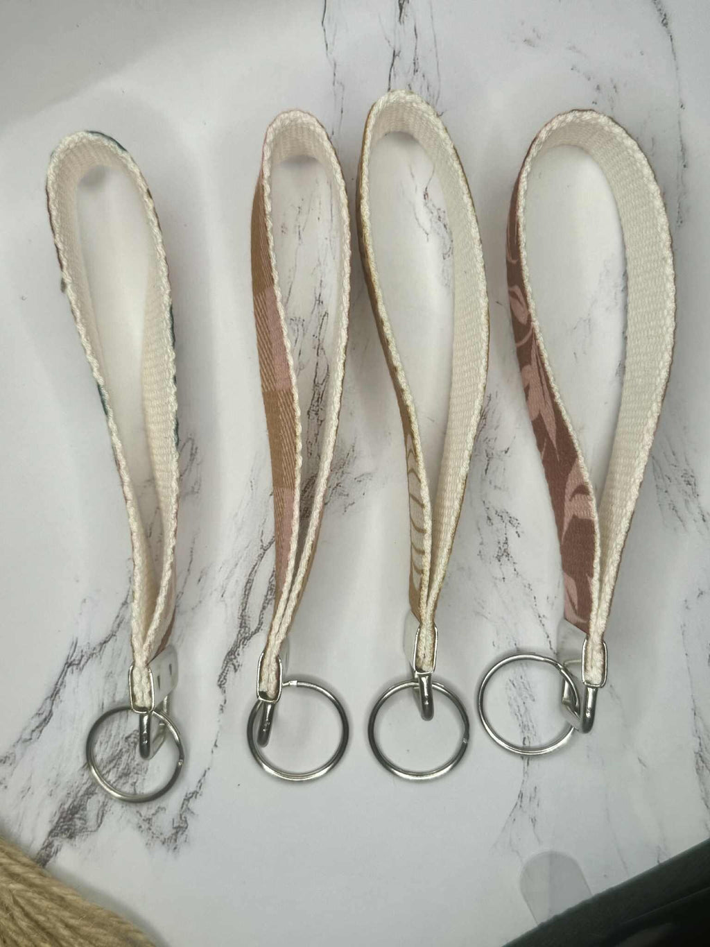 Canvas Wristlet Keychain Lanyard