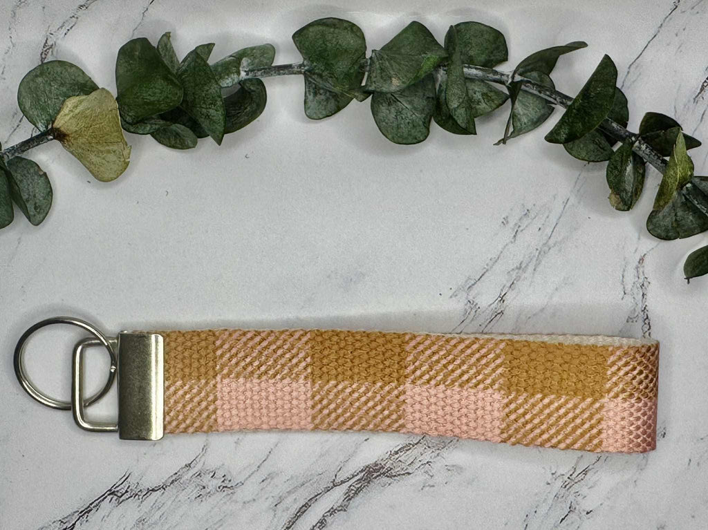 Canvas Wristlet Keychain Lanyard